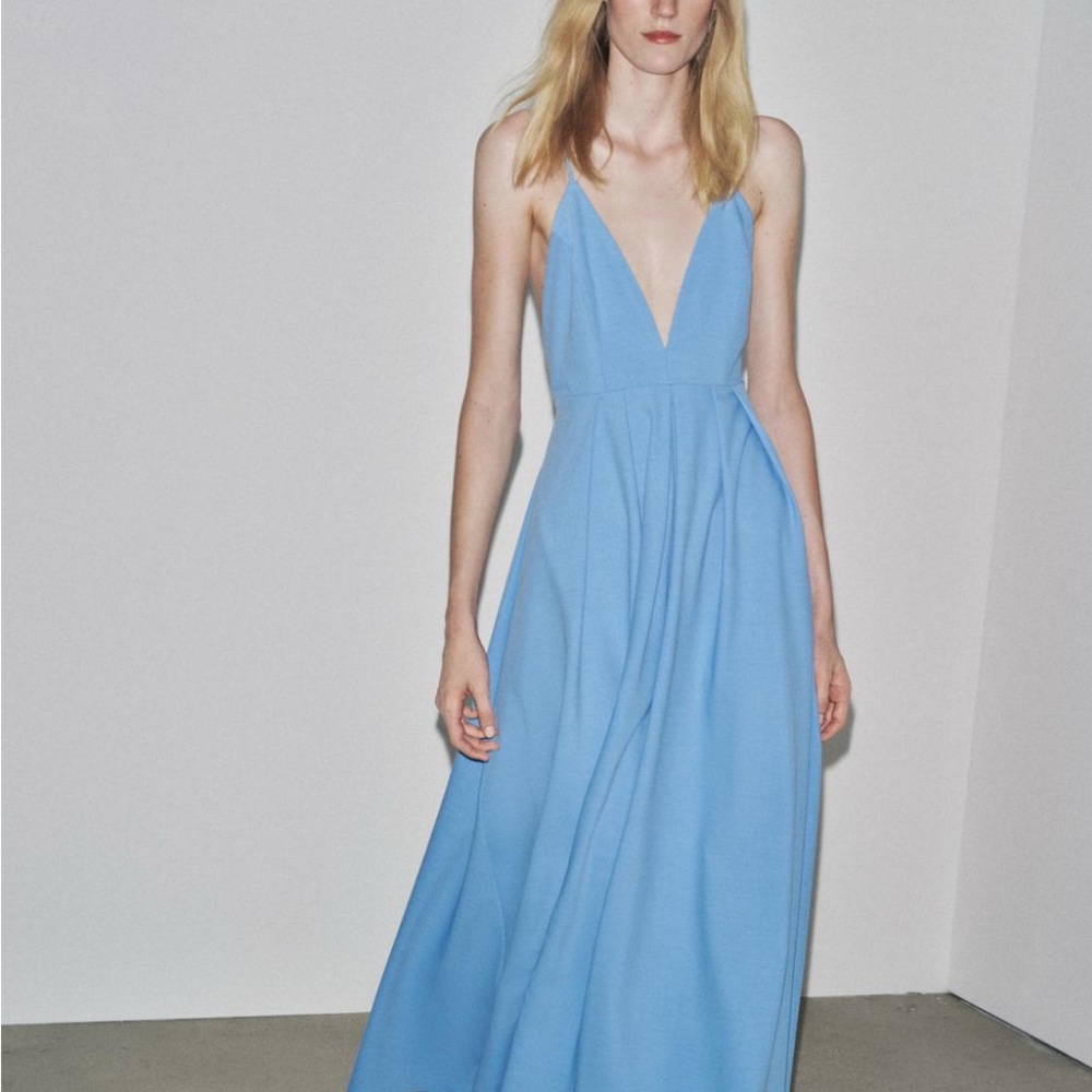 Zara Light Blue Maxi Dress